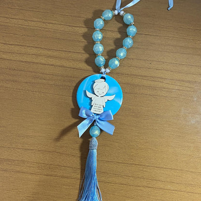 DEZENAACRÍLICA MEDALHÃO DE RESINA ANJINHO AZUL 16MM (1 UNIDADE)