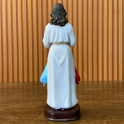 IMAGEM DE RESINA NACIONAL JESUS MISERICORDIOSO 20CM (1 UNIDADE)