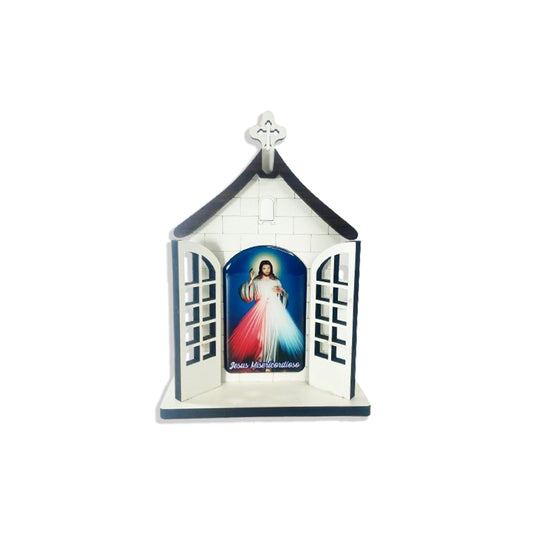 CAPELA PORTA JESUS MISERÍCORDIOSO 16CM (1 UNIDADE)