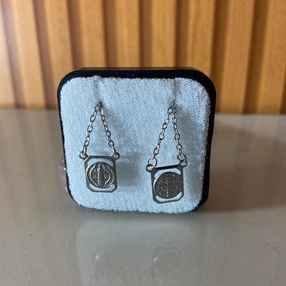 ESCAPULÁRIO INOX MEDALHA SÃO BENTO MOD4 (6 UNIDADES)