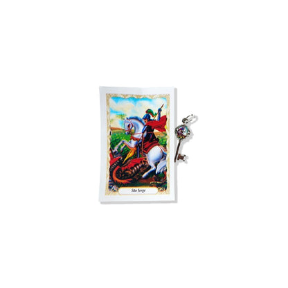 CHAVE MEDALHA PÍCOLA SÃO JORGE (12 UNIDADES)