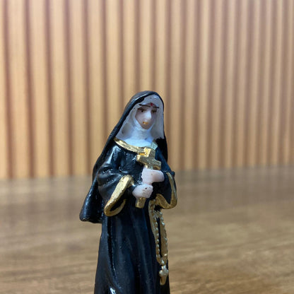IMAGEM DE RESINA NACIONAL SANTA RITA DE CÁSSIA 07CM (6 UNIDADES)