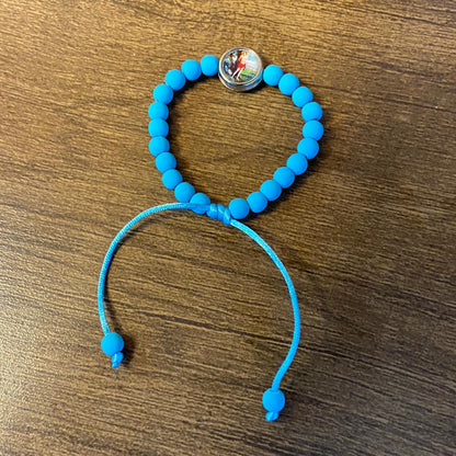 PULSEIRA EMBORRACHADA SÃO SEBASTIÃO AZUL REGULÁVEL (6 UNIDADES)