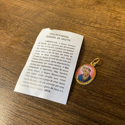 MEDALHA ALUMINIO NOSSA SENHORA DE SALETTE (36 UNIDADES)