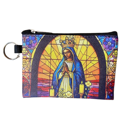 BOLSA PORTA MOEDAS NOSSA SENHORA APARECIDA MOD3 (1 UNIDADE)