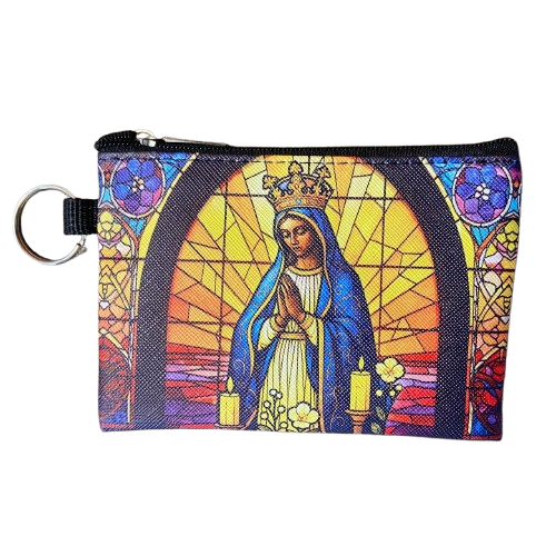 BOLSA PORTA MOEDAS NOSSA SENHORA APARECIDA MOD3 (1 UNIDADE)