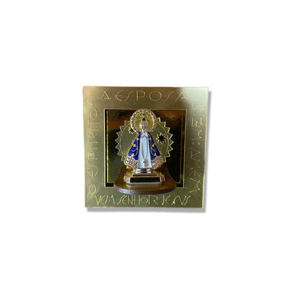 ADORNO DE MESA MDF NICHO NOSSA SENHORA APARECIDA 10CM (1 UNIDADE)
