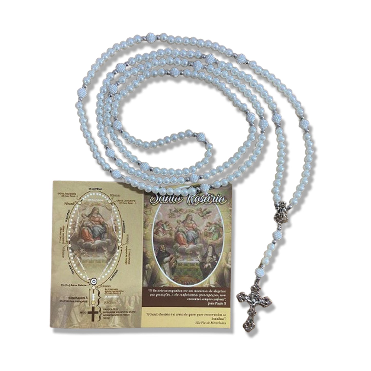 ROSÁRIO PÉROLA NOSSA SENHORA APARECIDA 8MM (1 UNIDADE)