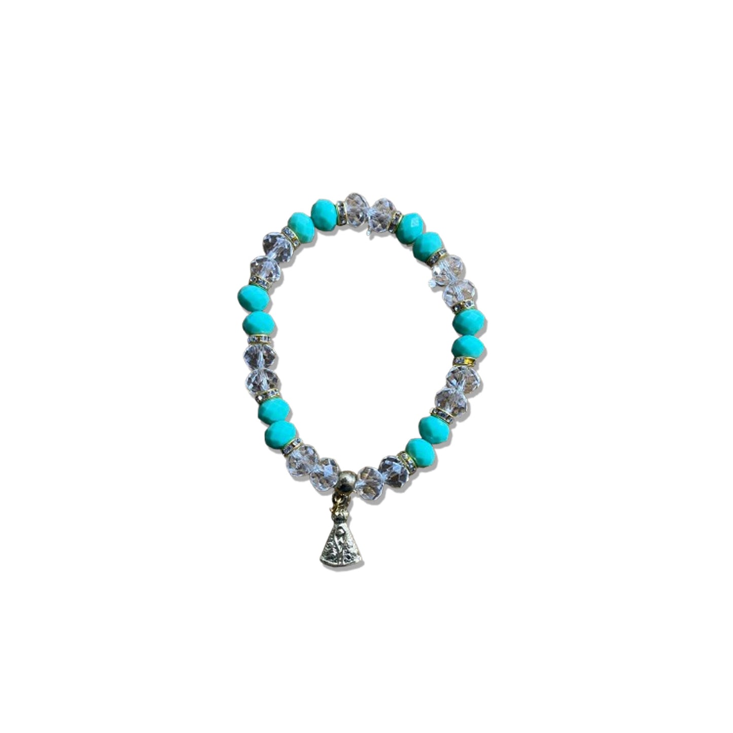 PULSEIRA CRISTAL VERDE NOSSA SENHORA APARECIDA  (06 UNIDADES)