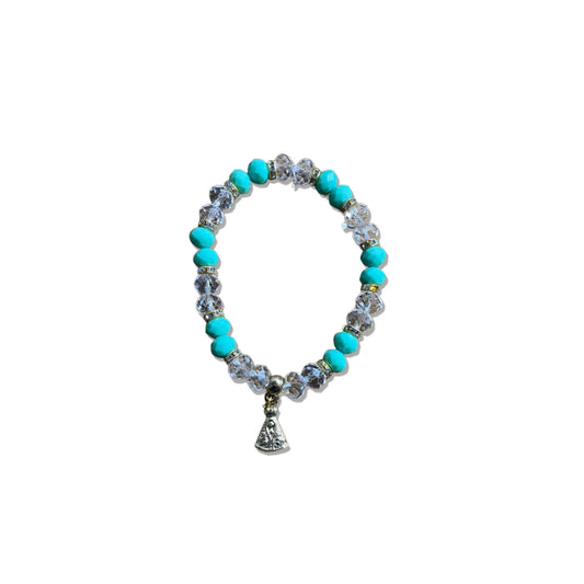 PULSEIRA CRISTAL VERDE NOSSA SENHORA APARECIDA  (06 UNIDADES)