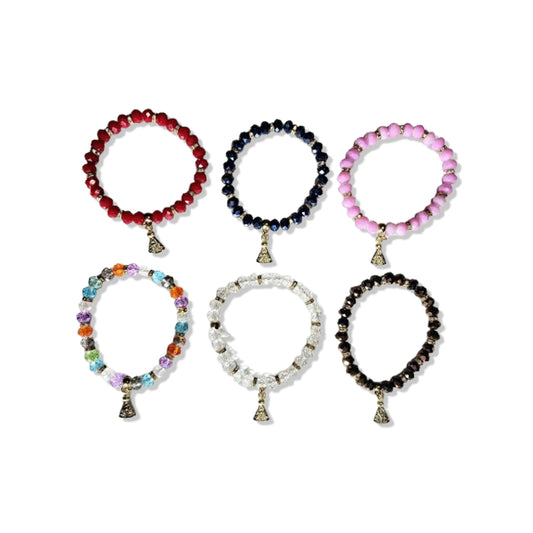 PULSEIRA CRISTAL CORES SORTIDAS NOSSA SENHORA APARECIDA  (06 UNIDADES)
