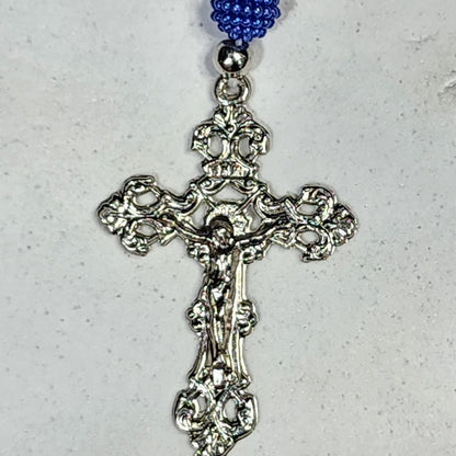 ROSÁRIO PÉROLA BRANCA NOSSA SENHORA APARECIDA 8MM MOD2 (1 UNIDADE)