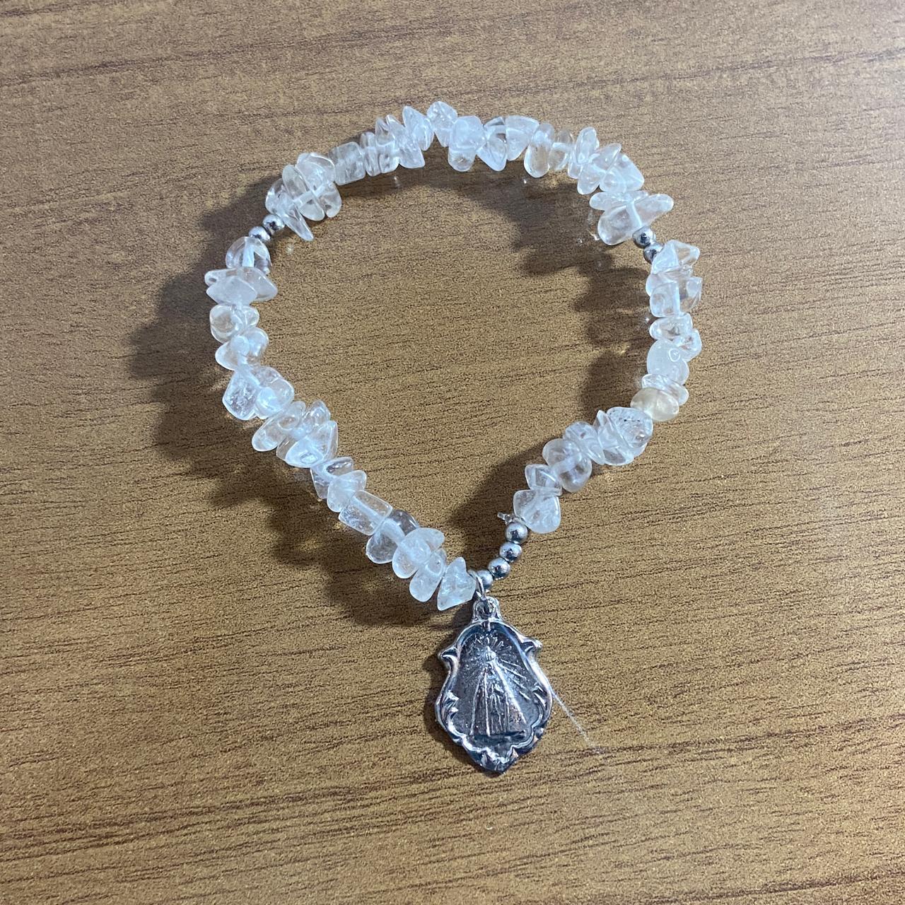 PULSEIRA CRISTAL NOSSA SENHORA APARECIDA  ( 1 UNIDADE)