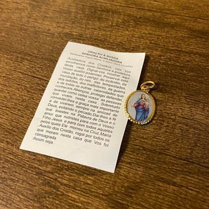 MEDALHA ALUMINIO NOSSA SENHORA AUXILIADORA (36 UNIDADES)