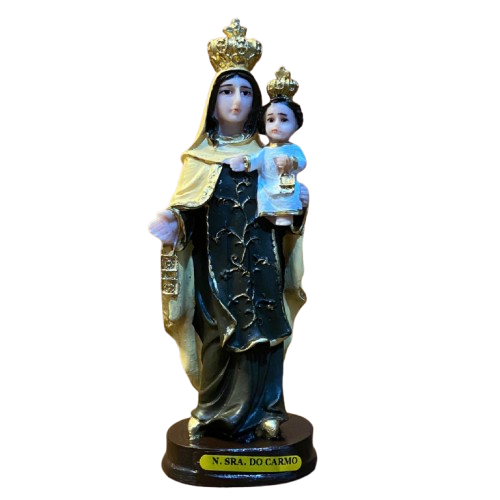 IMAGEM DE RESINA NACIONAL NOSSA SENHORA DO CARMO 15CM (1 UNIDADE)