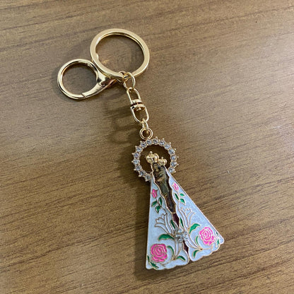 CHAVEIRO LUXO COM MOSQUETE NOSSA SENHORA DE NAZARÉ  (6 UNIDADES)