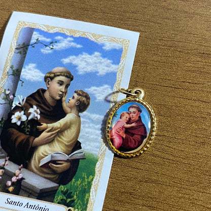 MEDALHA ALUMINIO SANTO ANTÔNIO (36 UNIDADES)