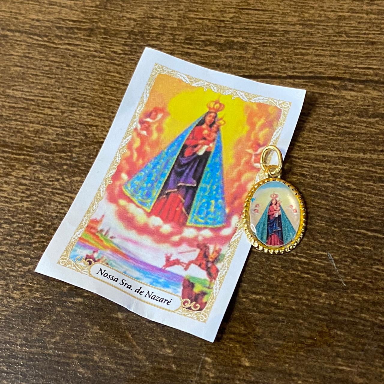 MEDALHA ALUMINIO NOSSA SENHORA DE NAZARÉ (36 UNIDADES)