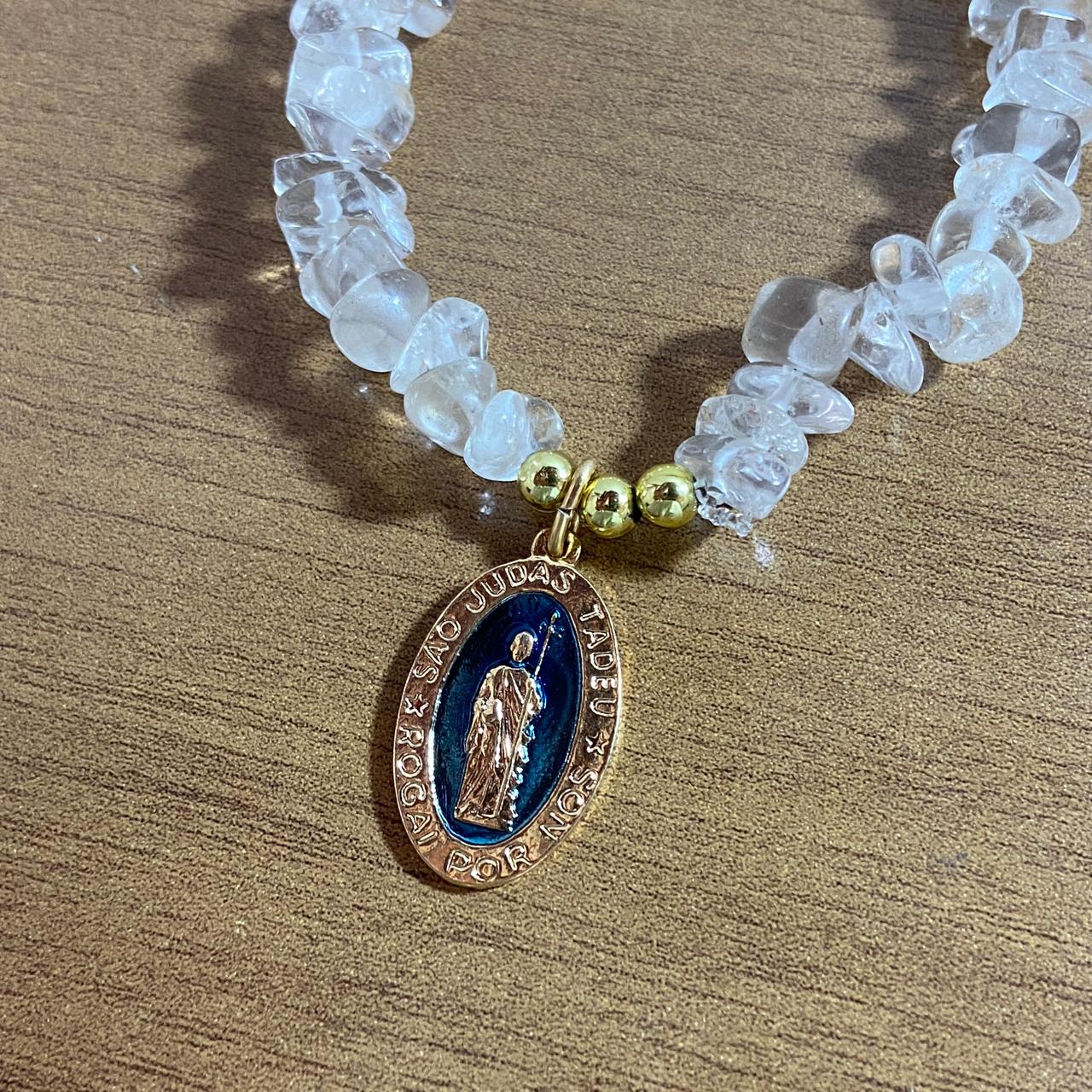 PULSEIRA CRISTAL SÃO JUDAS TADEU MOD2  ( 1 UNIDADE)