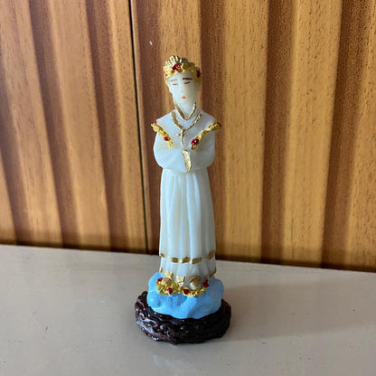 IMAGEM DE RESINA NACIONAL NOSSA SENHORA DE SALETTE 07CM (6 UNIDADES)
