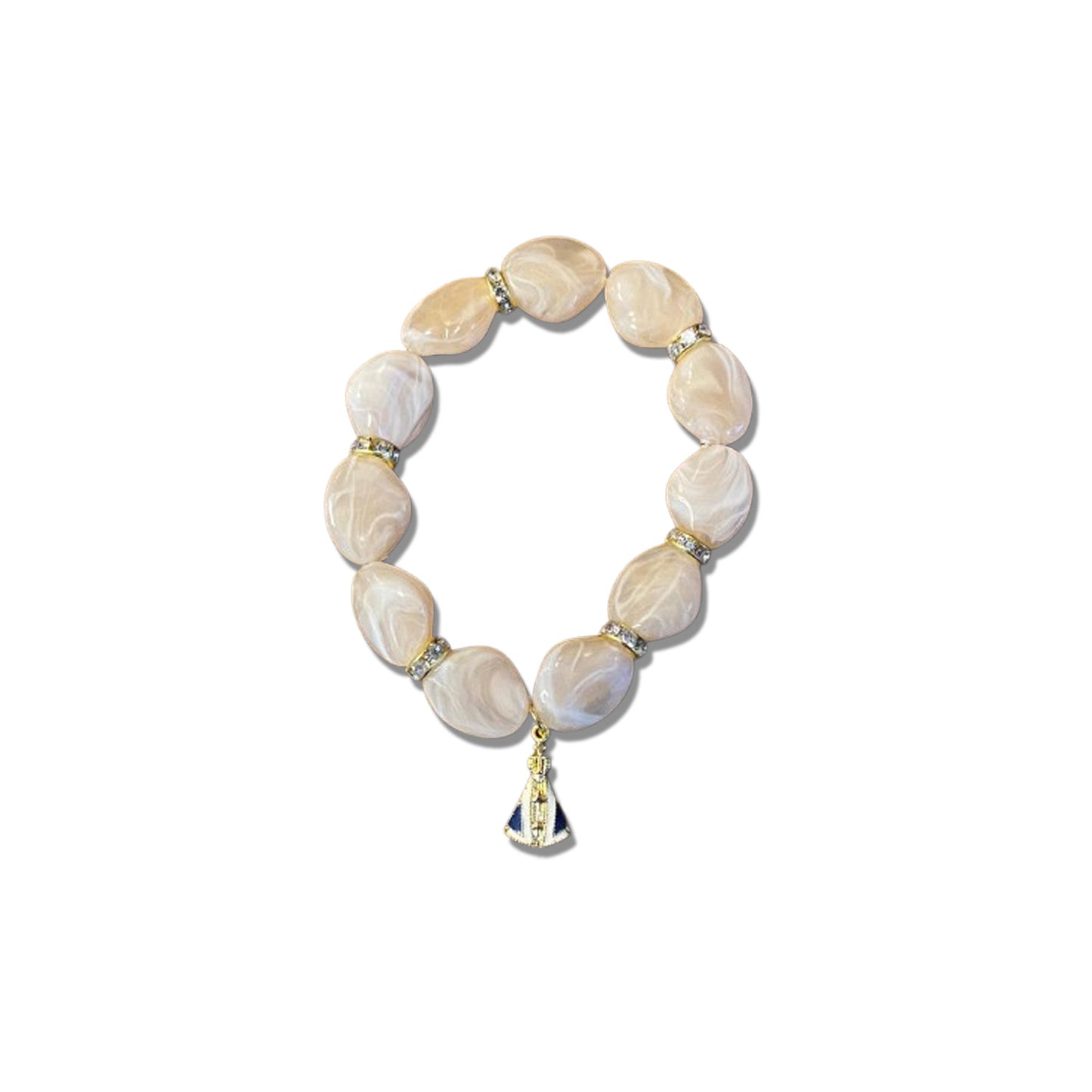 PULSEIRA PEDRARIAS COM PINGENTE NOSSA SENHORA APARECIDA MOD - 01 (03 UNIDADES)