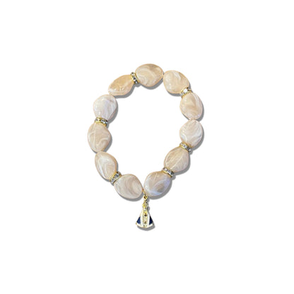 PULSEIRA PEDRARIAS COM PINGENTE NOSSA SENHORA APARECIDA MOD - 01 (03 UNIDADES)
