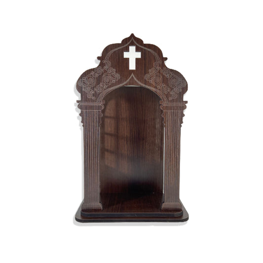 ORATÓRIO TABACO PARA IMAGEM DE 30CM (1 UNIDADE)