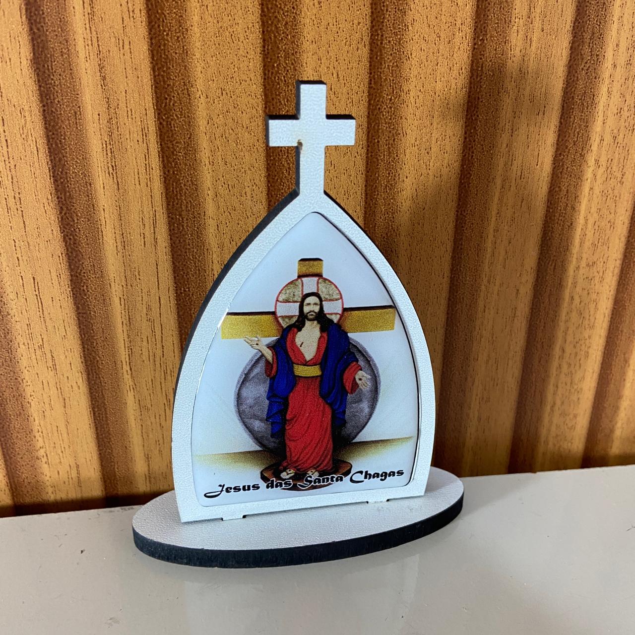 CAPELA MDF DESMONTÁVEL SANTAS CHAGAS 11CM (1 UNIDADE)