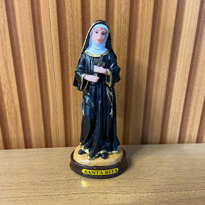 IMAGEM DE RESINA NACIONAL SANTA RITA DE CÁSSIA 15CM (1 UNIDADE)
