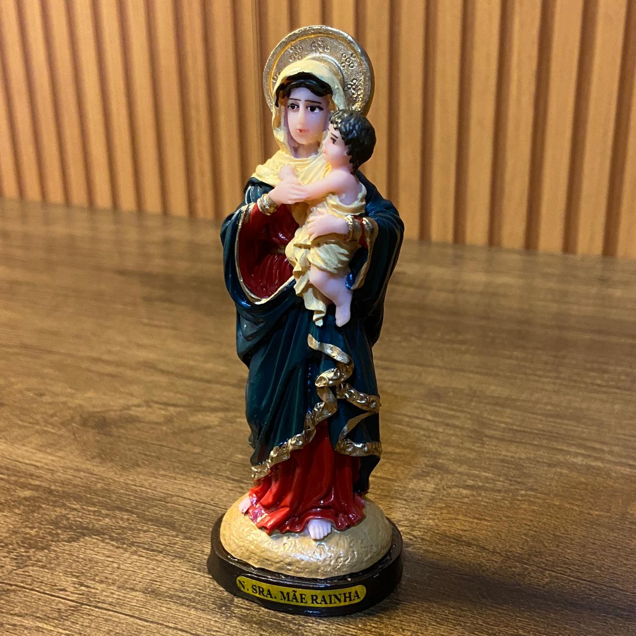 IMAGEM DE RESINA NACIONAL NOSSA SENHORA MÃE RAINHA 15CM (1 UNIDADE)