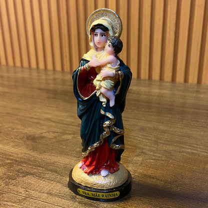 IMAGEM DE RESINA NACIONAL NOSSA SENHORA MÃE RAINHA 15CM (1 UNIDADE)