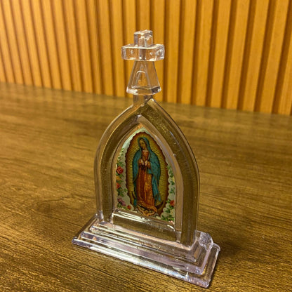 CAPELA ACRÍLICA P NOSSA SENHORA DE GUADALUPE  12X8,5CM TRANSPARENTE (1 UNIDADE)