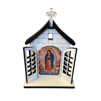 CAPELA PORTA NOSSA SENHORA DE GUADALUPE 16CM (1 UNIDADE)