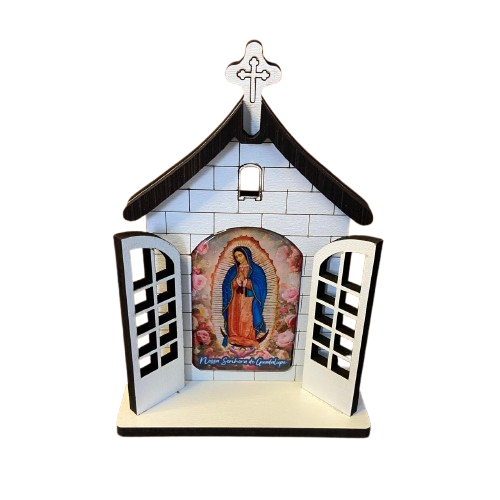 CAPELA PORTA NOSSA SENHORA DE GUADALUPE 16CM (1 UNIDADE)