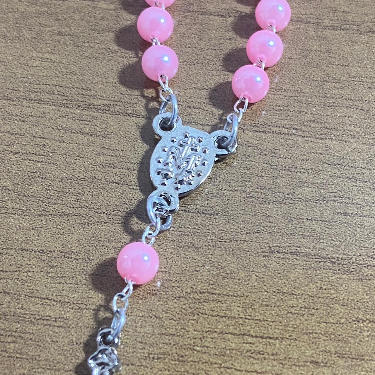 DEZENA DE DEDO PEROLA ROSA 6MM (12 UNIDADES)