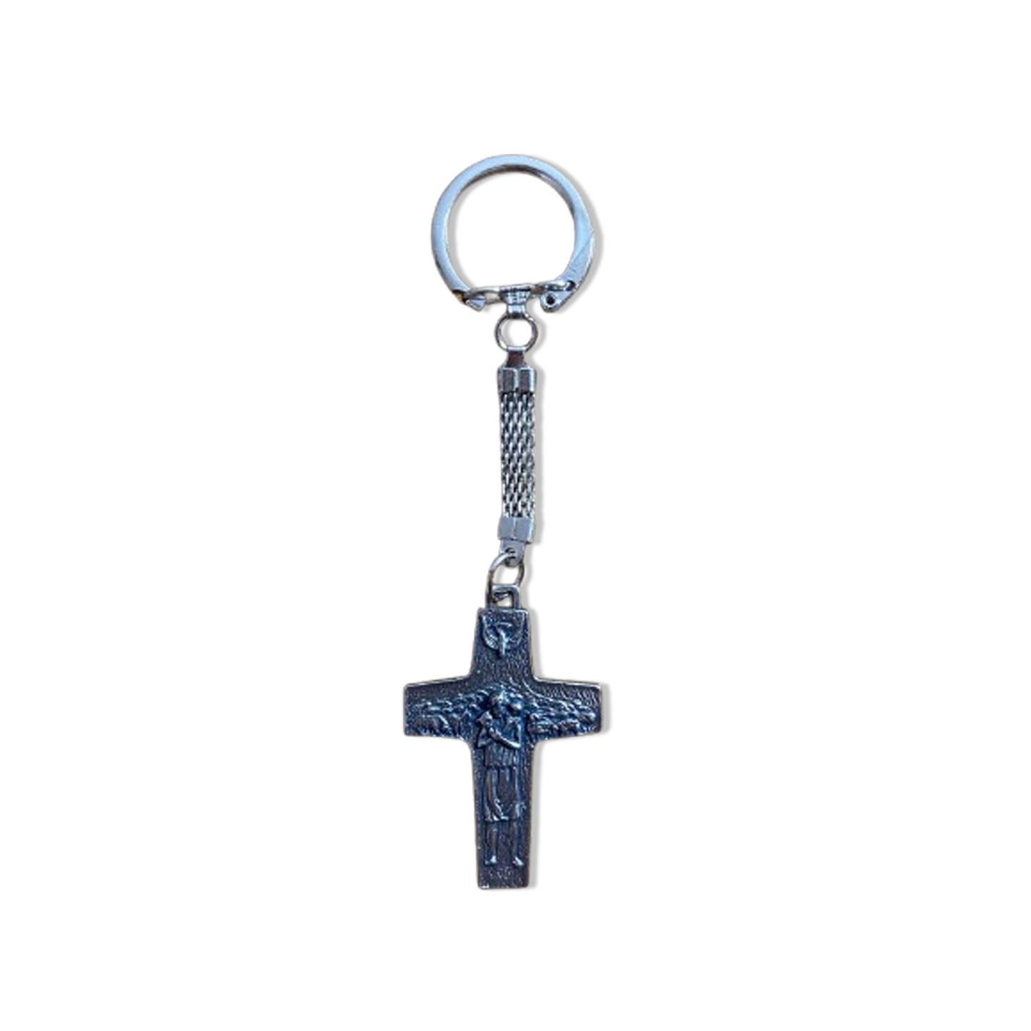 CHAVEIRO METAL CRUZ DO PAPA FRANCISCO  ( 6UNIDADES)