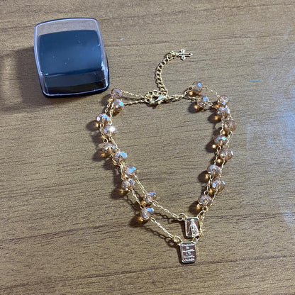 PULSEIRA ESCAPULARIO CRISTAL FURTA-COR  (3 UNIDADES)