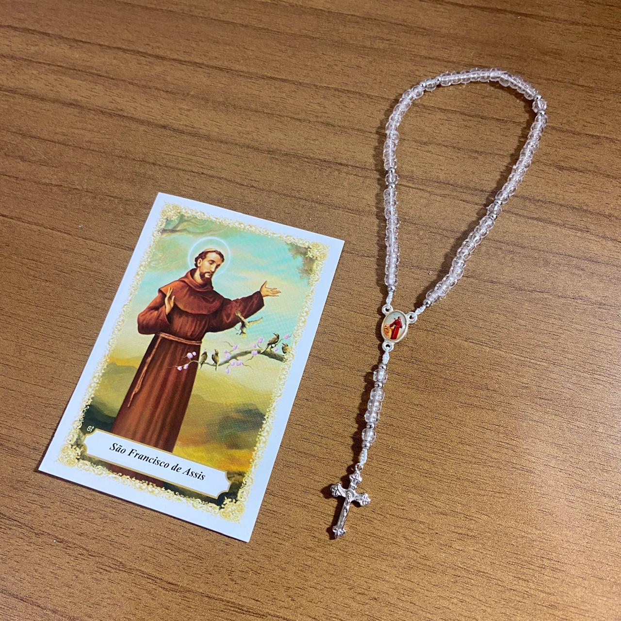 TERÇO MIÇANGA SÃO FRANCISCO DE ASSIS 4MM (1UNIDADE)