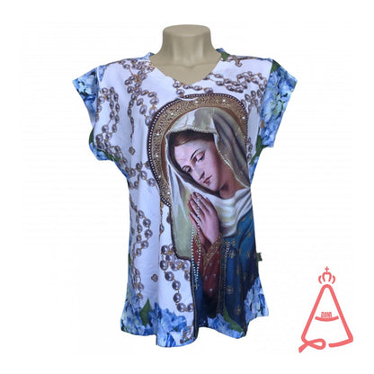 CAMISETA RELIGIOSA NOSSA SENHORA DO ROSÁRIO TAMANHO:GG (1 UNIDADE)