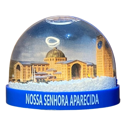 IMÃ GLOBO DE NEVE BASÍLICA DE NOSSA SENHORA APARECIDA (1 UNIDADE)