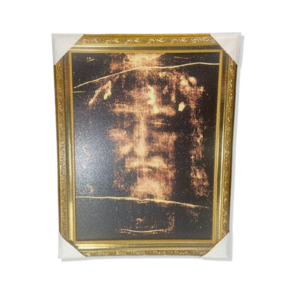 QUADRO COM MOLDURA RESINADO SAGRADA FACE 45CMX35CM (1 UNIDADE)