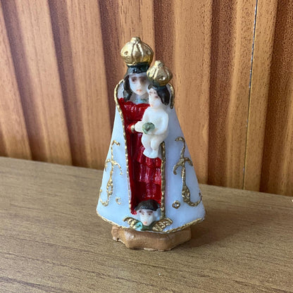 IMAGEM DE RESINA NACIONAL NOSSA SENHORA DE NAZARÉ 07CM (6 UNIDADES)