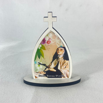 CAPELA MDF DESMONTÁVEL SANTA TERESA D'AVILA 11CM (1 UNIDADE)