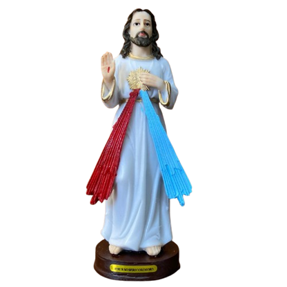 IMAGEM DE RESINA NACIONAL JESUS MISERICORDIOSO 20CM (1 UNIDADE)