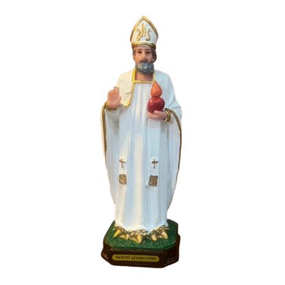 IMAGEM DE RESINA NACIONAL SANTO AGOSTINHO 20CM (1 UNIDADE)