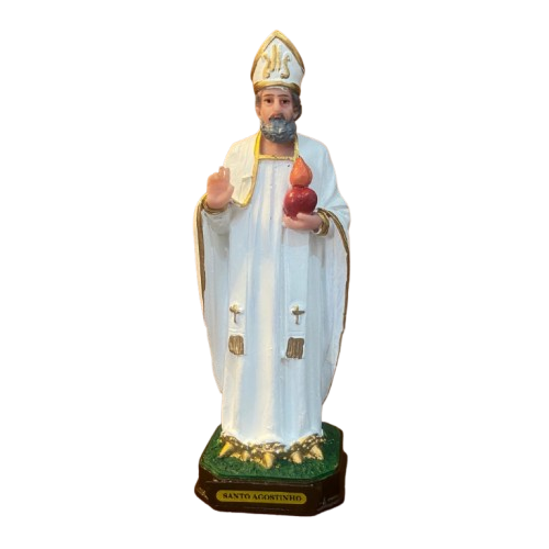 IMAGEM DE RESINA NACIONAL SANTO AGOSTINHO 20CM (1 UNIDADE)