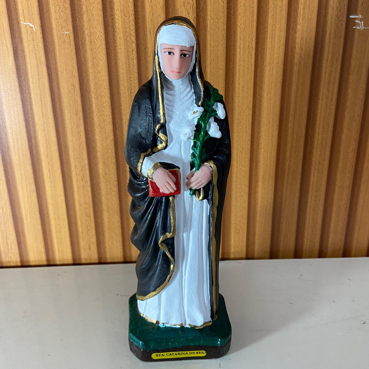 IMAGEM DE RESINA NACIONAL SANTA CATARINA DE SENA 21CM (1 UNIDADE)