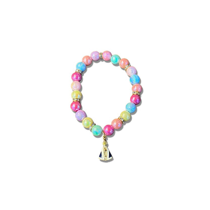 PULSEIRA PÉROLA INFANTIL COM PNGENTE NOSSA SENHORA APARECIDA  (03 UNIDADES)