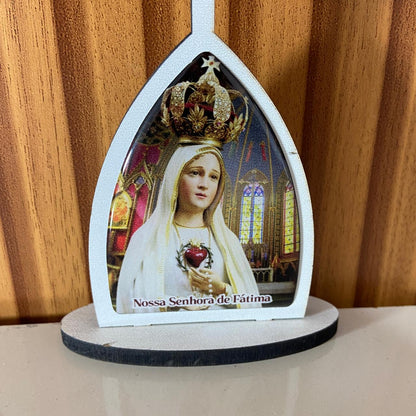 CAPELA MDF DESMONTÁVEL NOSSA SENHORA DE FÁTIMA 11CM (1 UNIDADE)