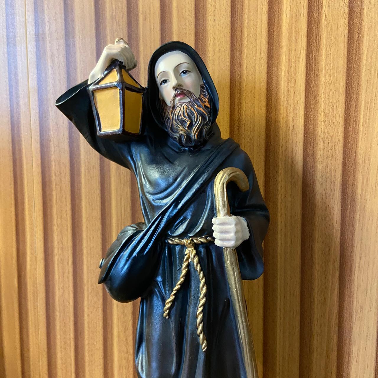 IMAGEM DE RESINA IMPORTADA SÃO LONGUINHO 31CM (1 UNIDADE)